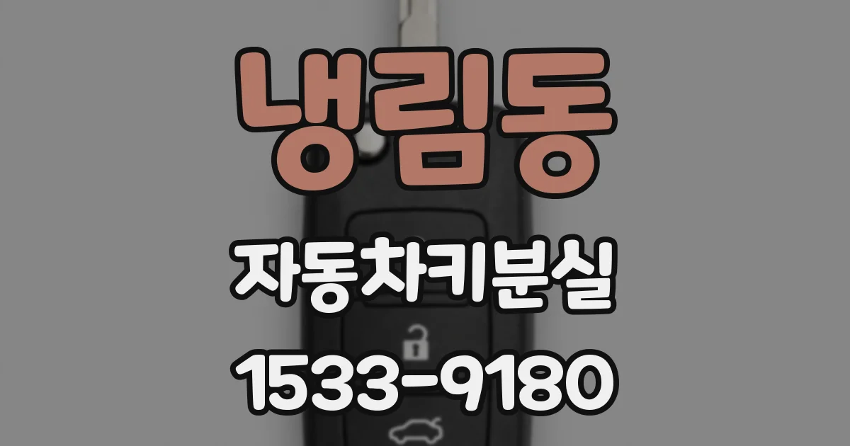냉림동 자동차키분실