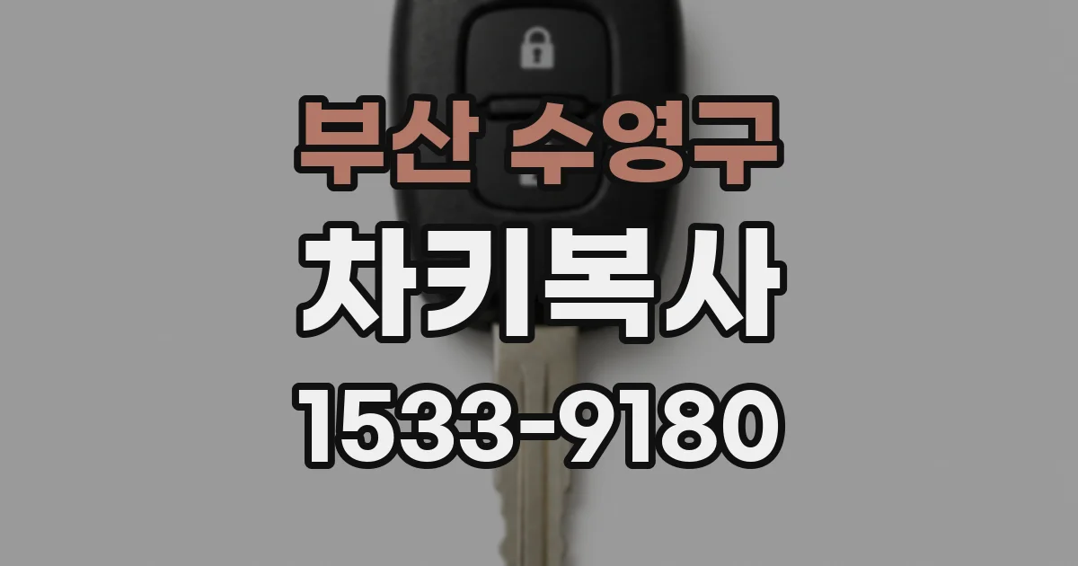 부산 수영구 차키복사
