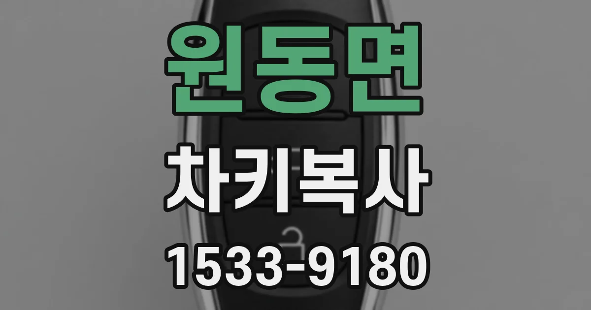 원동면 차키복사