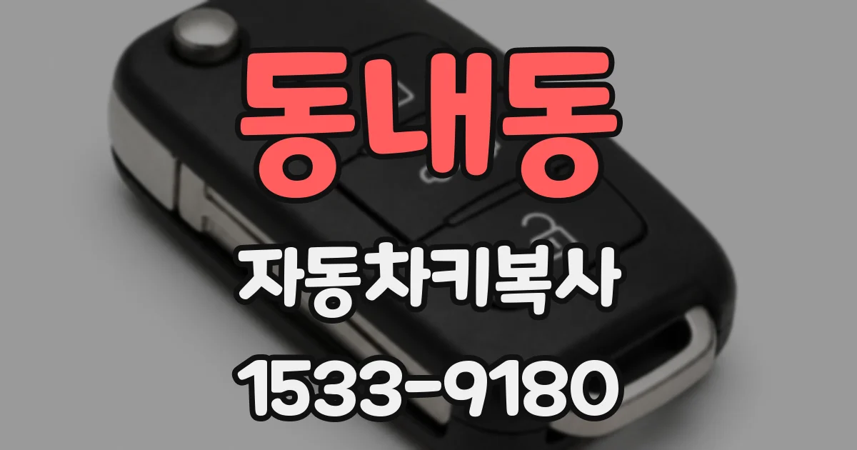 동내동 자동차키복사