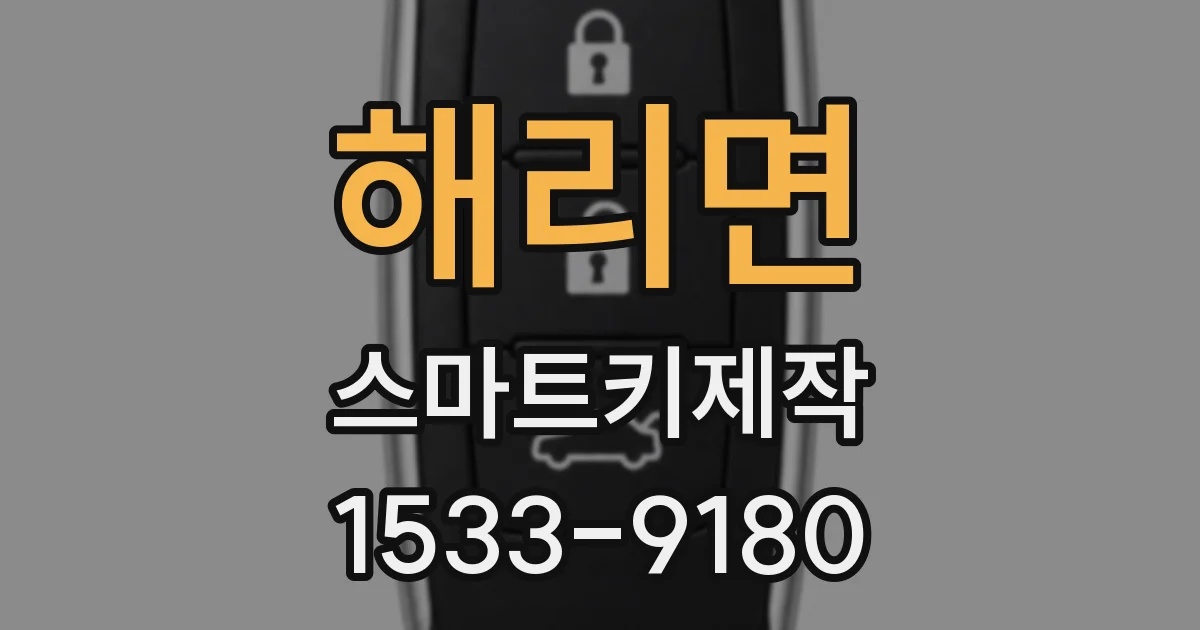 해리면 스마트키제작