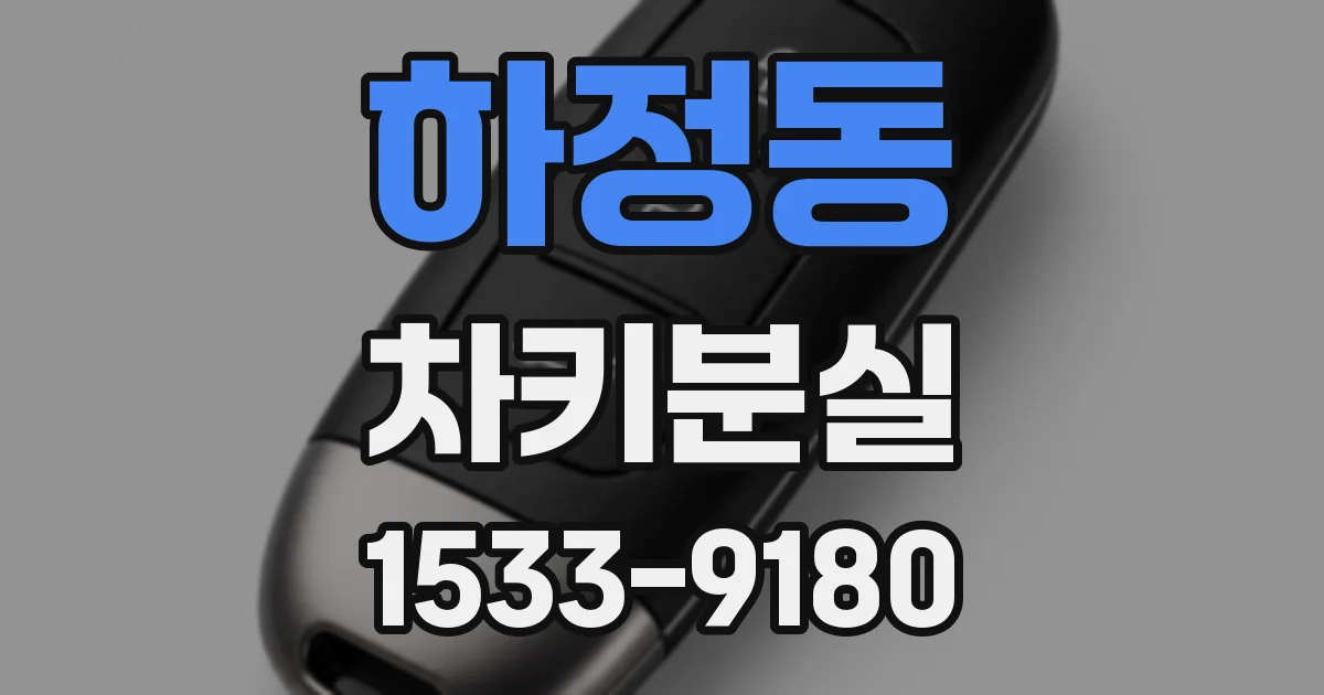 하정동 차키분실