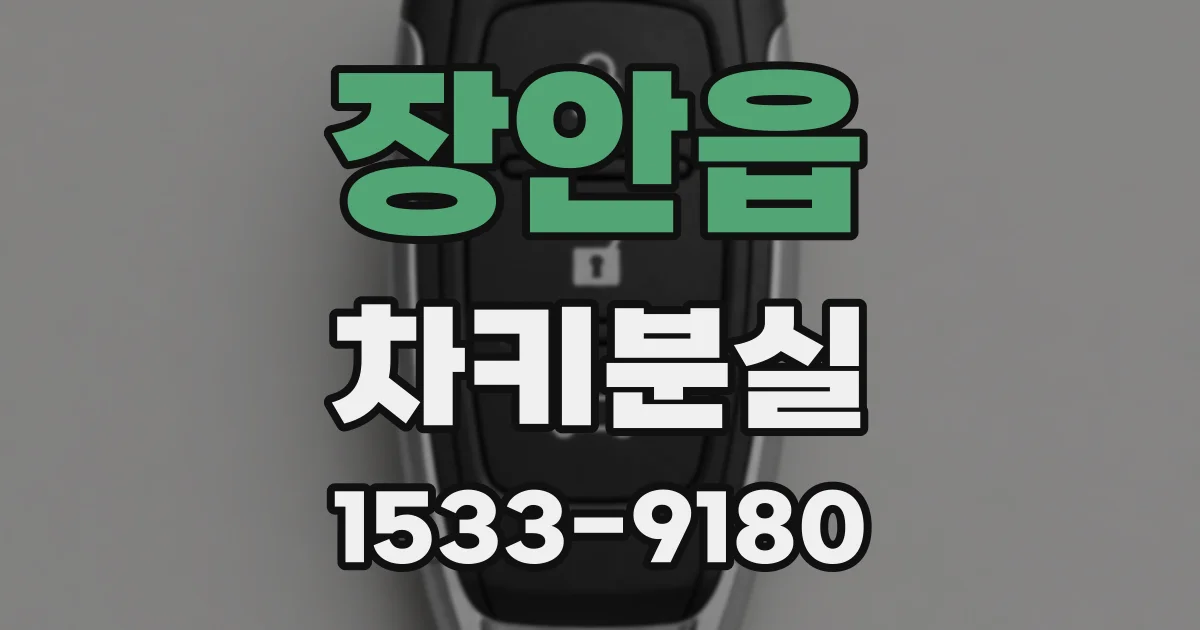 장안읍 차키분실