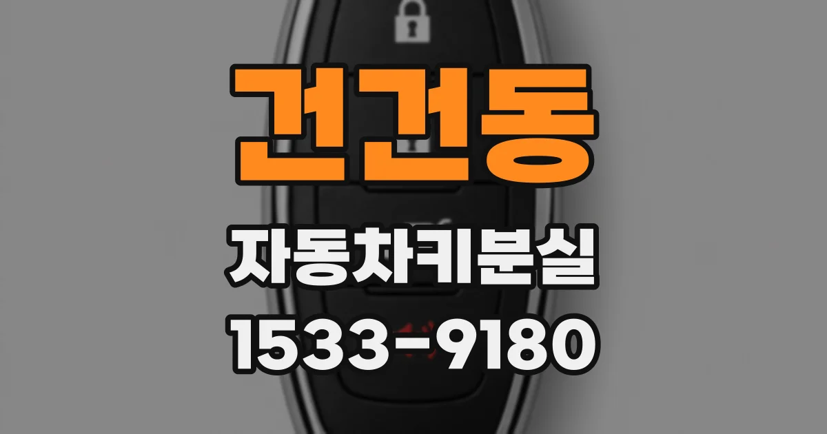 건건동 자동차키분실