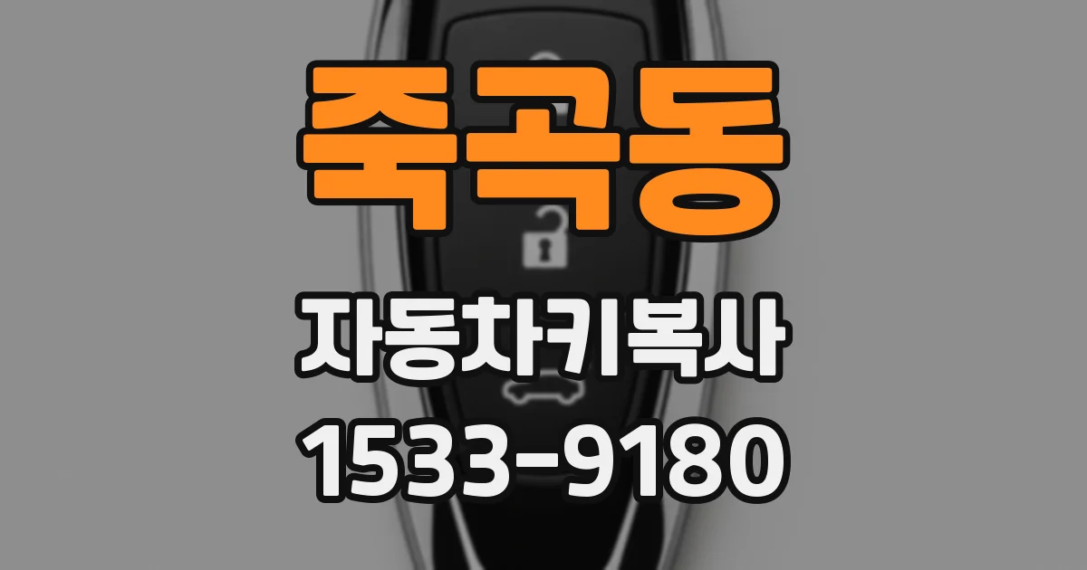 죽곡동 자동차키복사