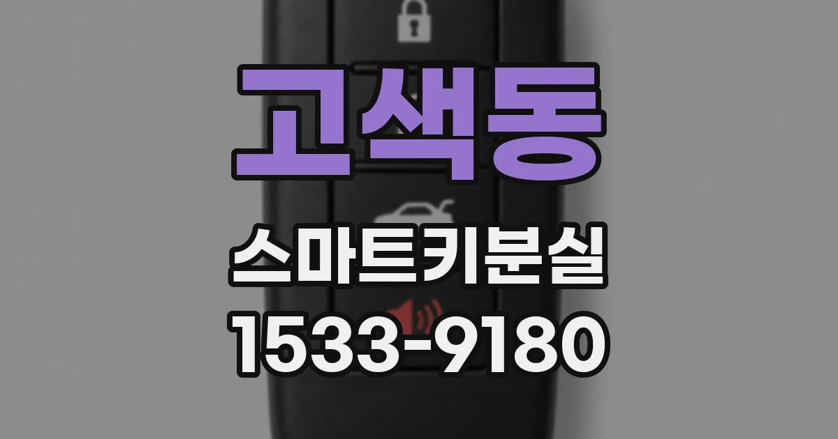 고색동 스마트키분실