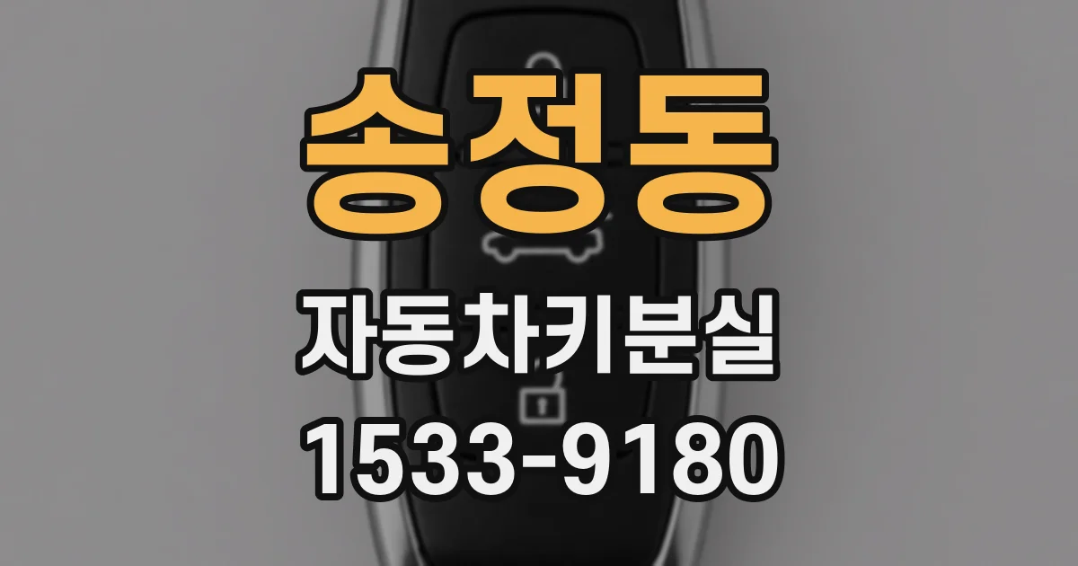 송정동 자동차키분실
