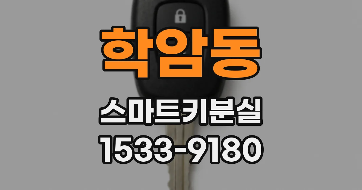 학암동 스마트키분실