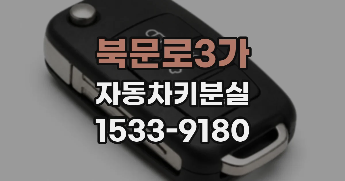 북문로3가 자동차키분실