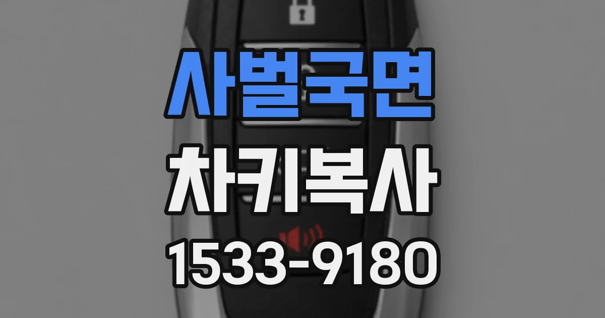 사벌국면 차키복사