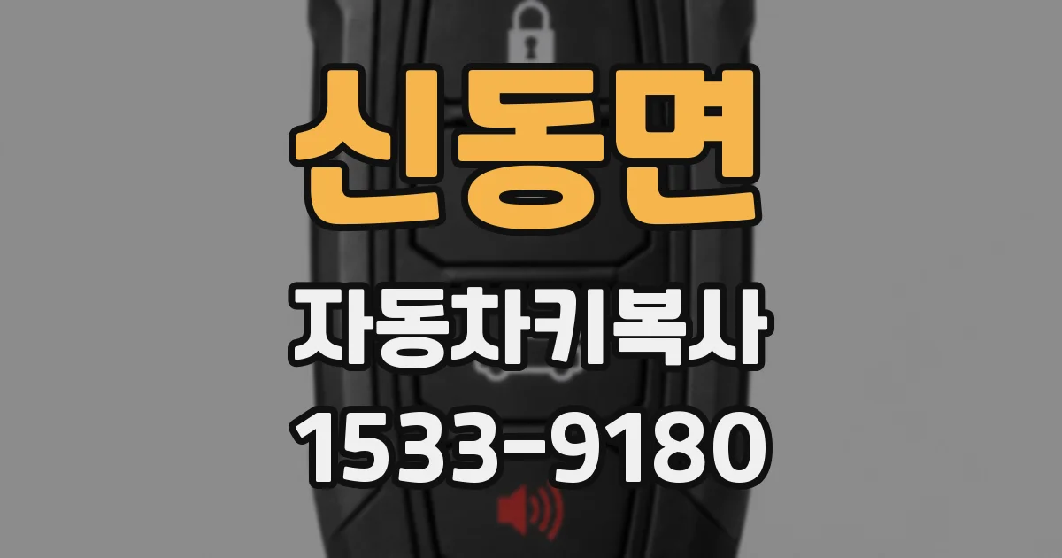 신동면 자동차키복사