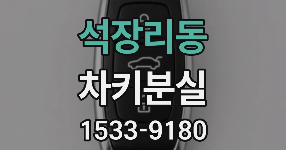 석장리동 차키분실