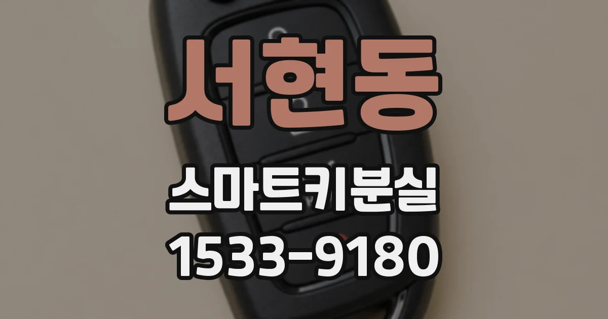 서현동 스마트키분실