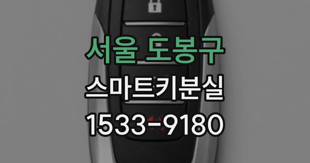 서울 도봉구 스마트키분실