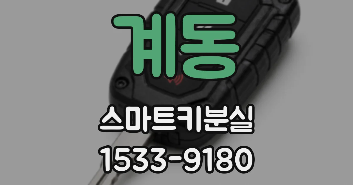 계동 스마트키분실