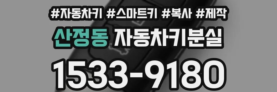 산정동 자동차키분실
