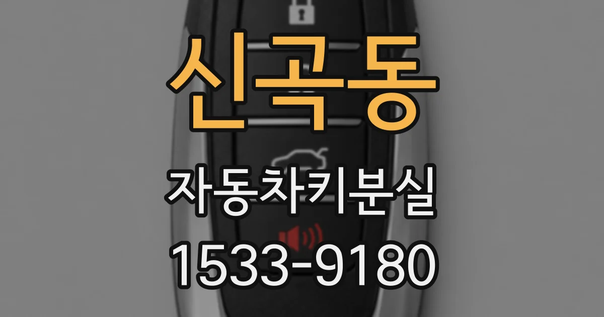 신곡동 자동차키분실
