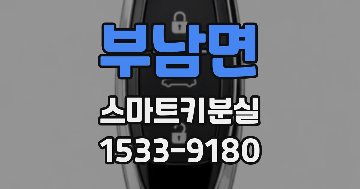 부남면 스마트키분실
