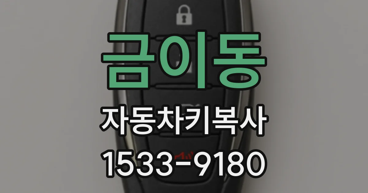금이동 자동차키복사