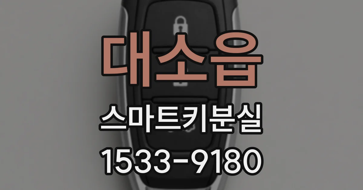 대소읍 스마트키분실