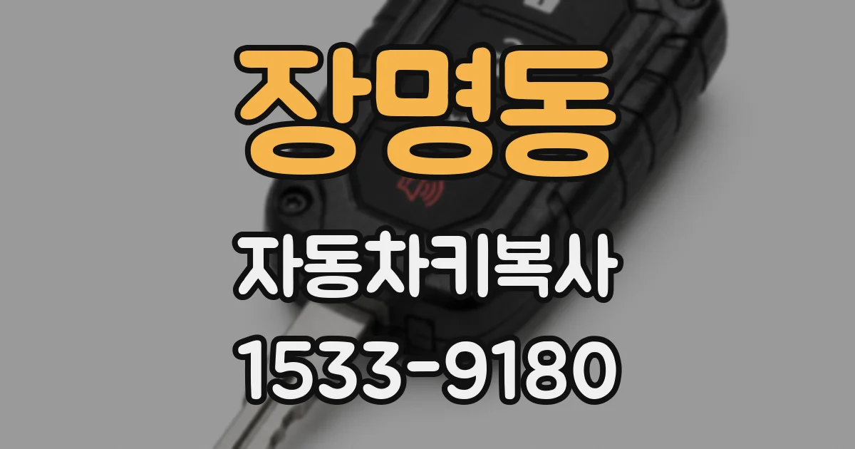 장명동 자동차키복사