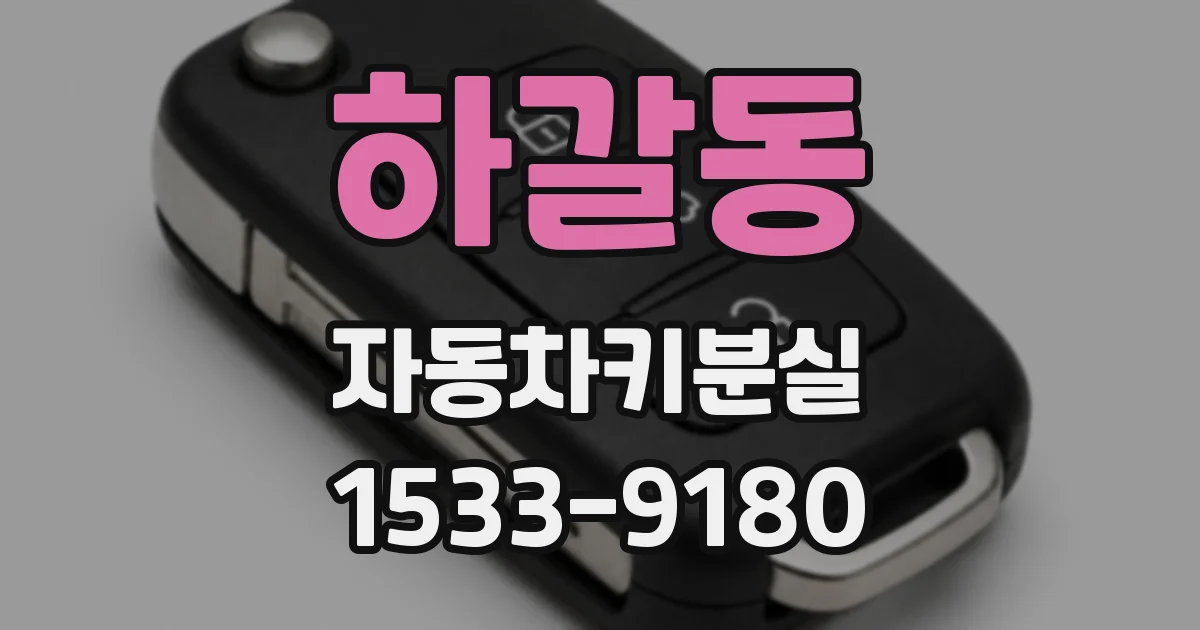 하갈동 자동차키분실