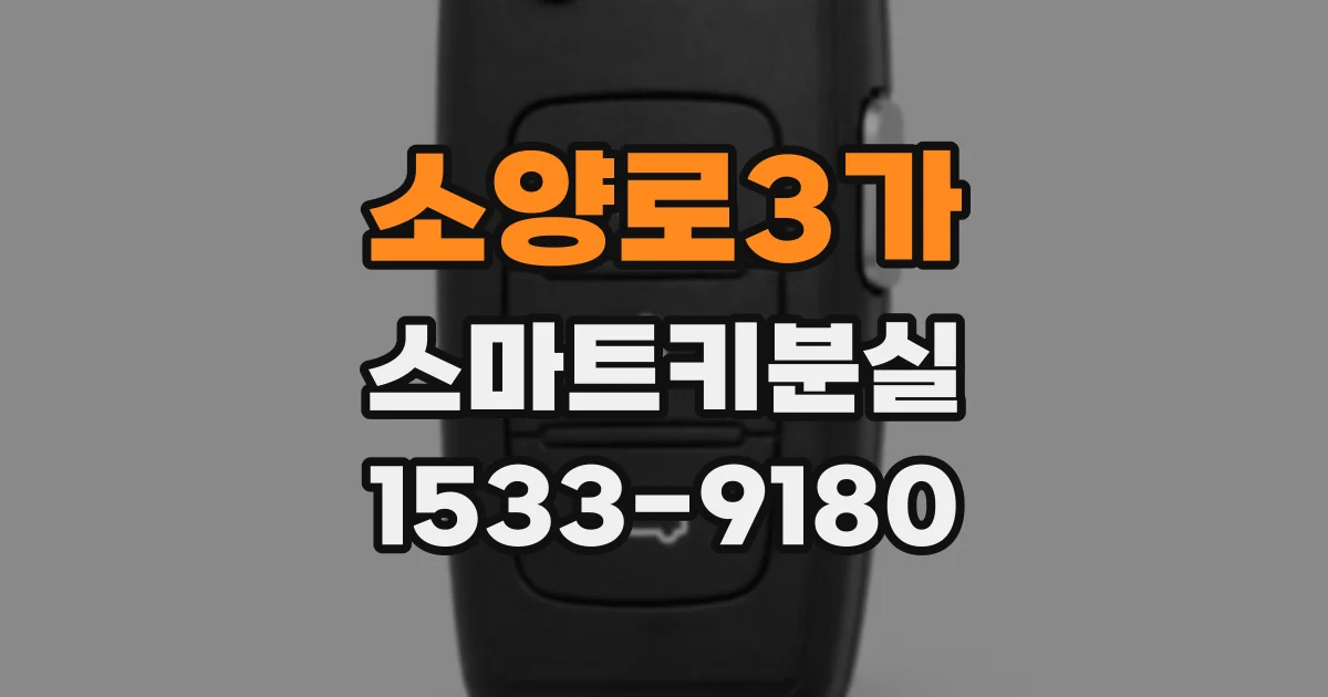 소양로3가 스마트키분실