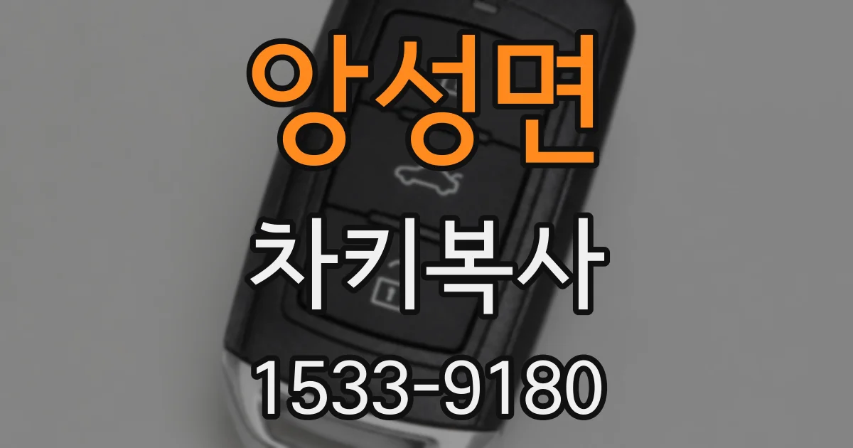 앙성면 차키복사