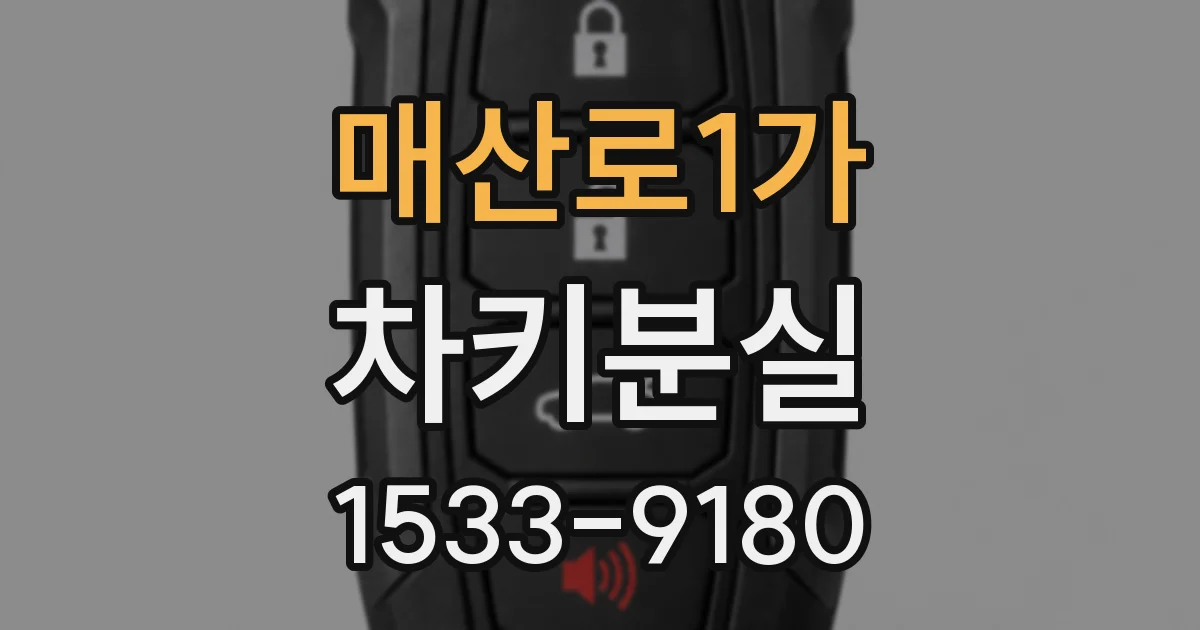매산로1가 차키분실