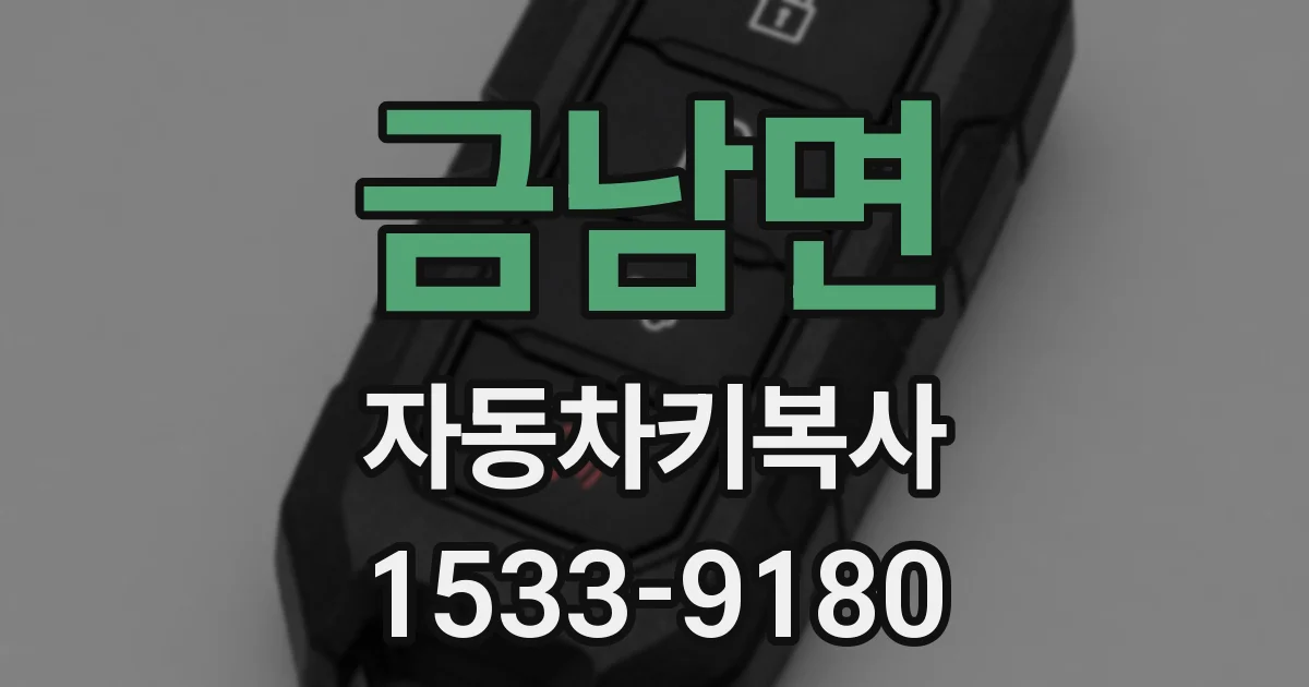 금남면 자동차키복사