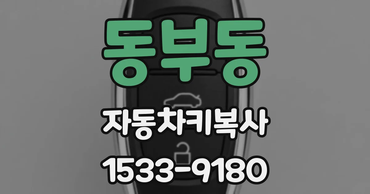 동부동 자동차키복사