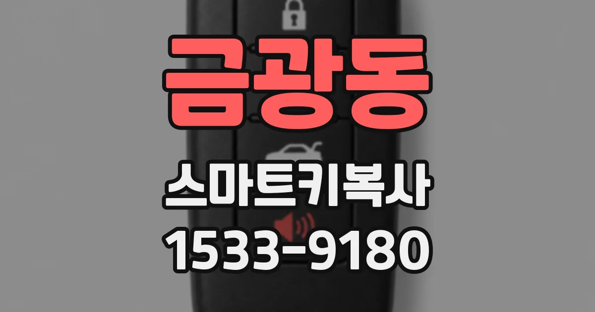 금광동 스마트키복사