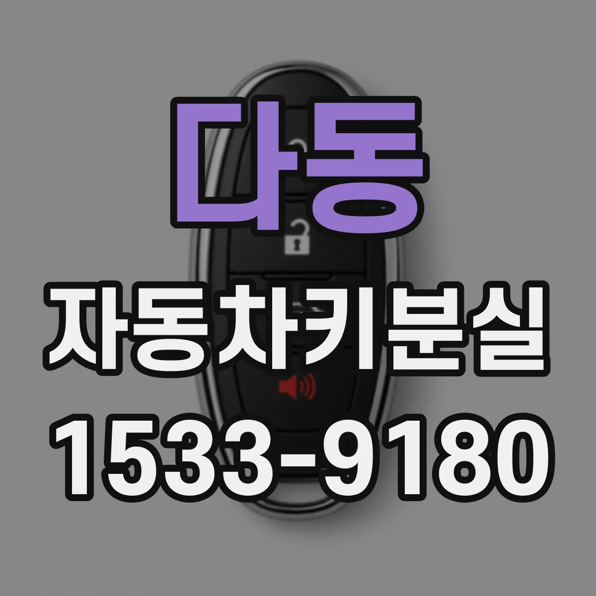 다동 자동차키분실