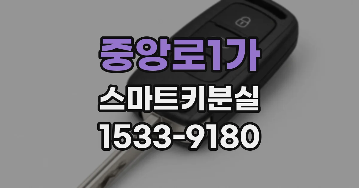 중앙로1가 스마트키분실
