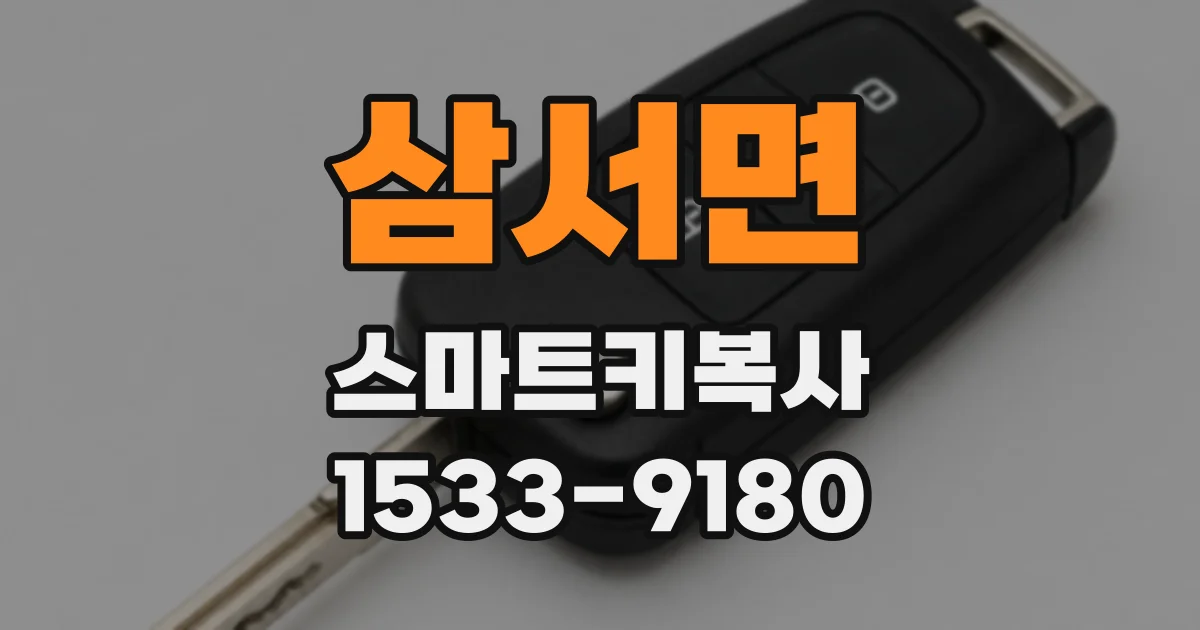 삼서면 스마트키복사