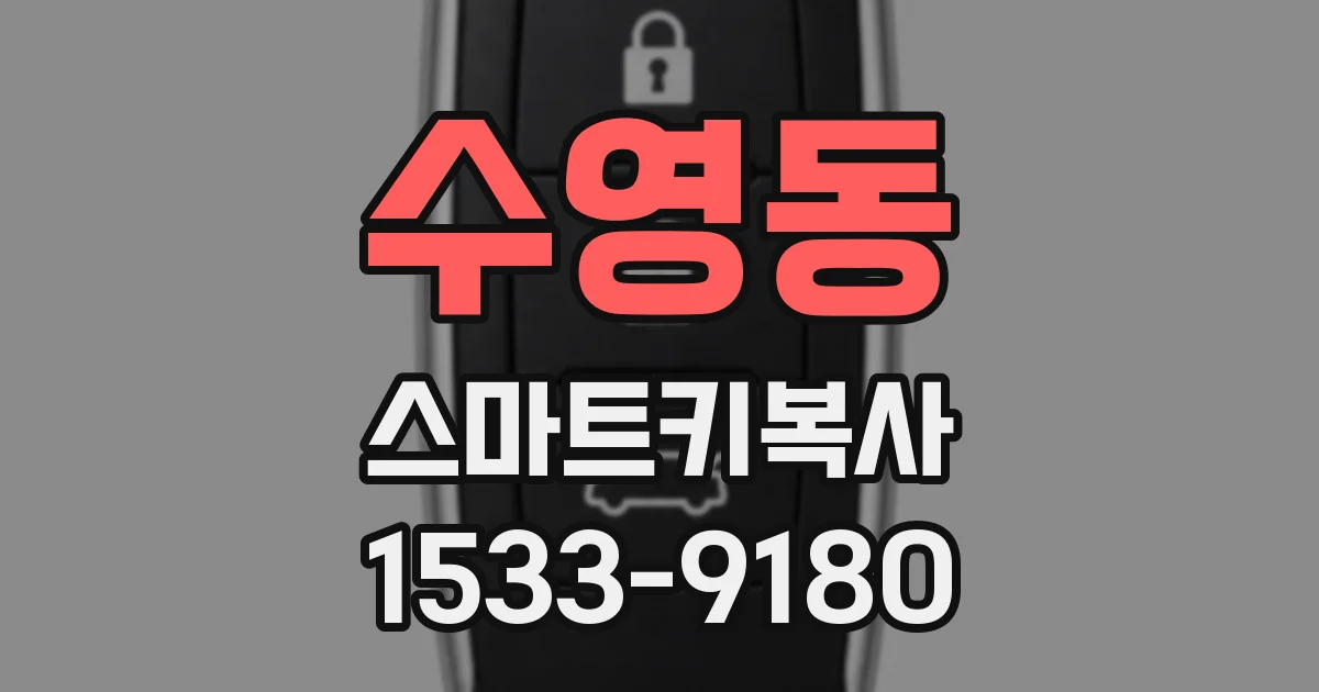 수영동 스마트키복사