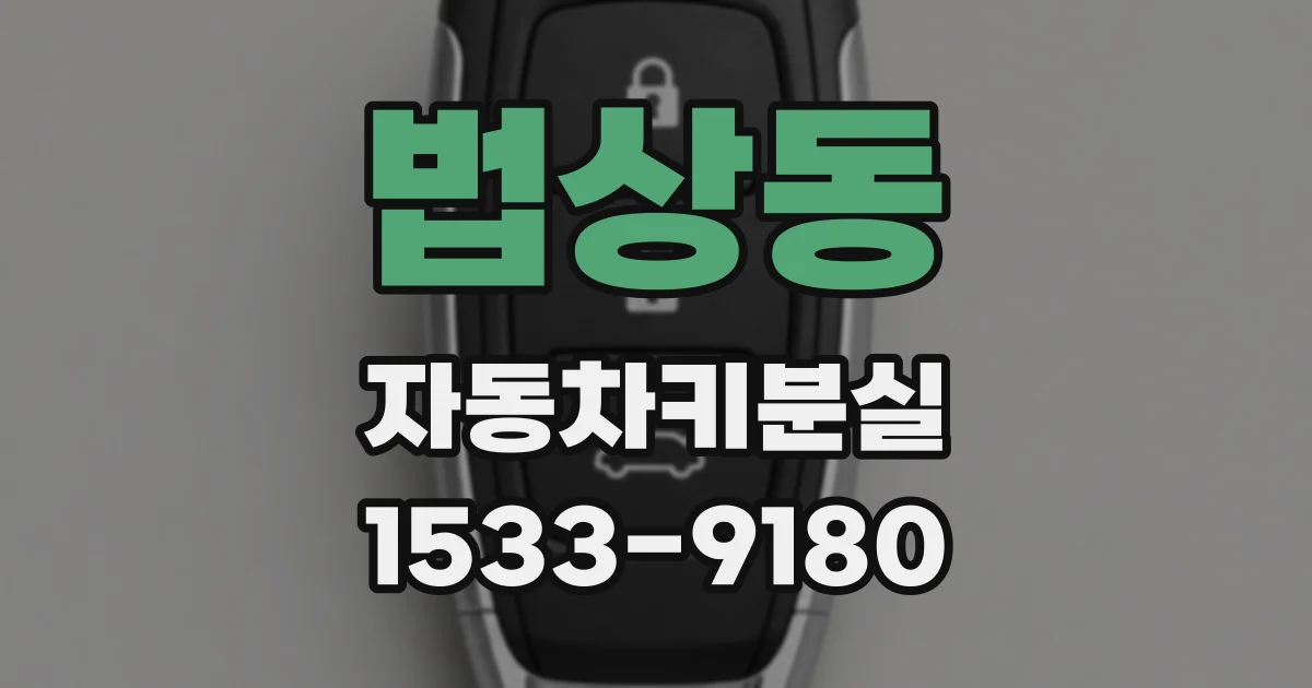 법상동 자동차키분실