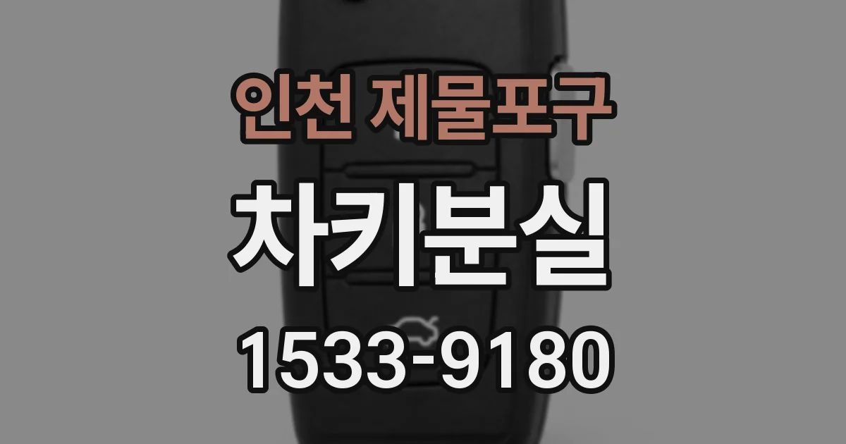 인천 제물포구 차키분실