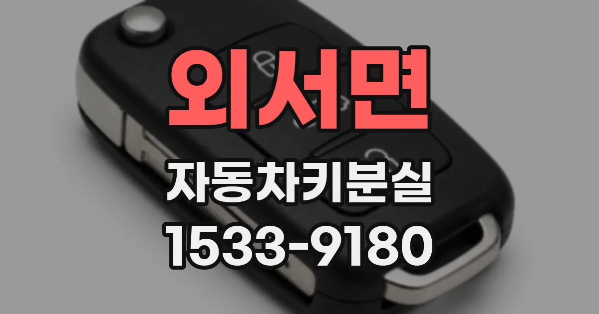 외서면 자동차키분실
