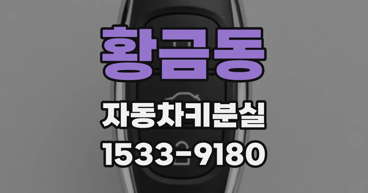 황금동 자동차키분실