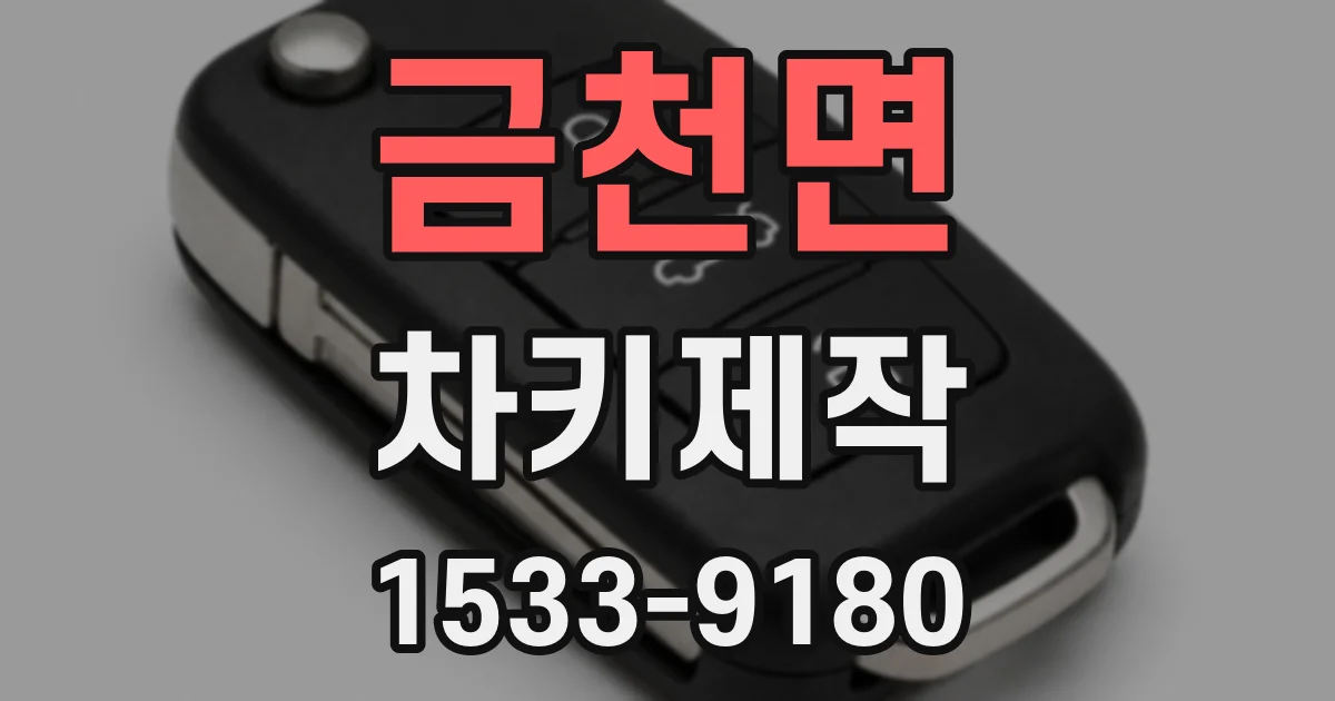 금천면 차키제작