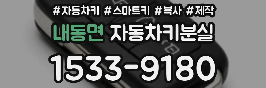 내동면 자동차키분실