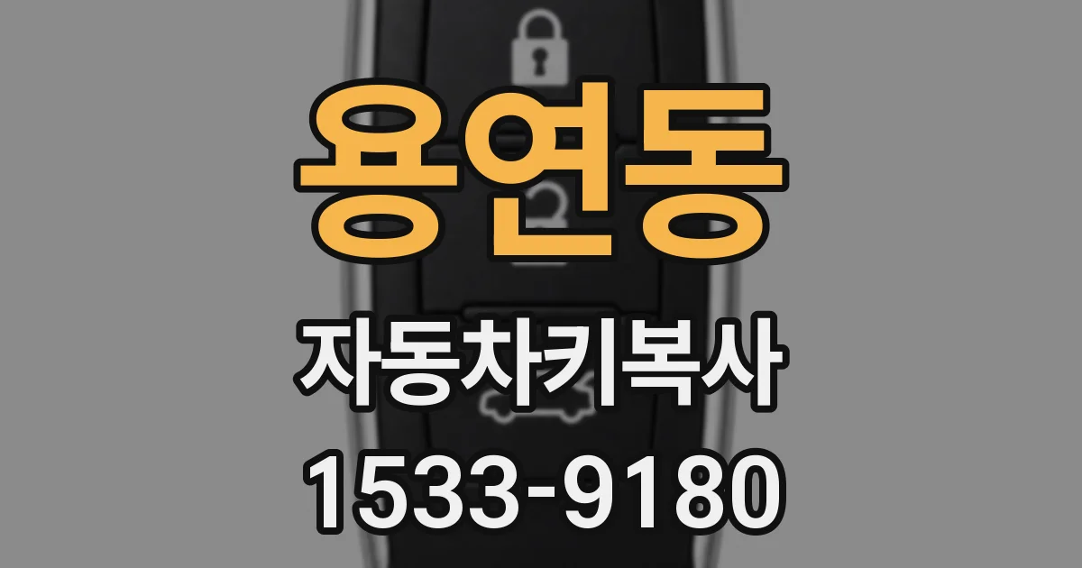 용연동 자동차키복사