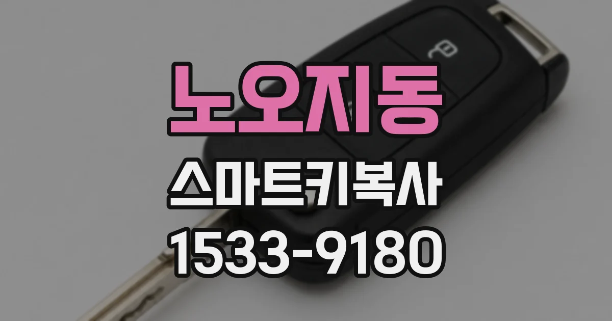 노오지동 스마트키복사
