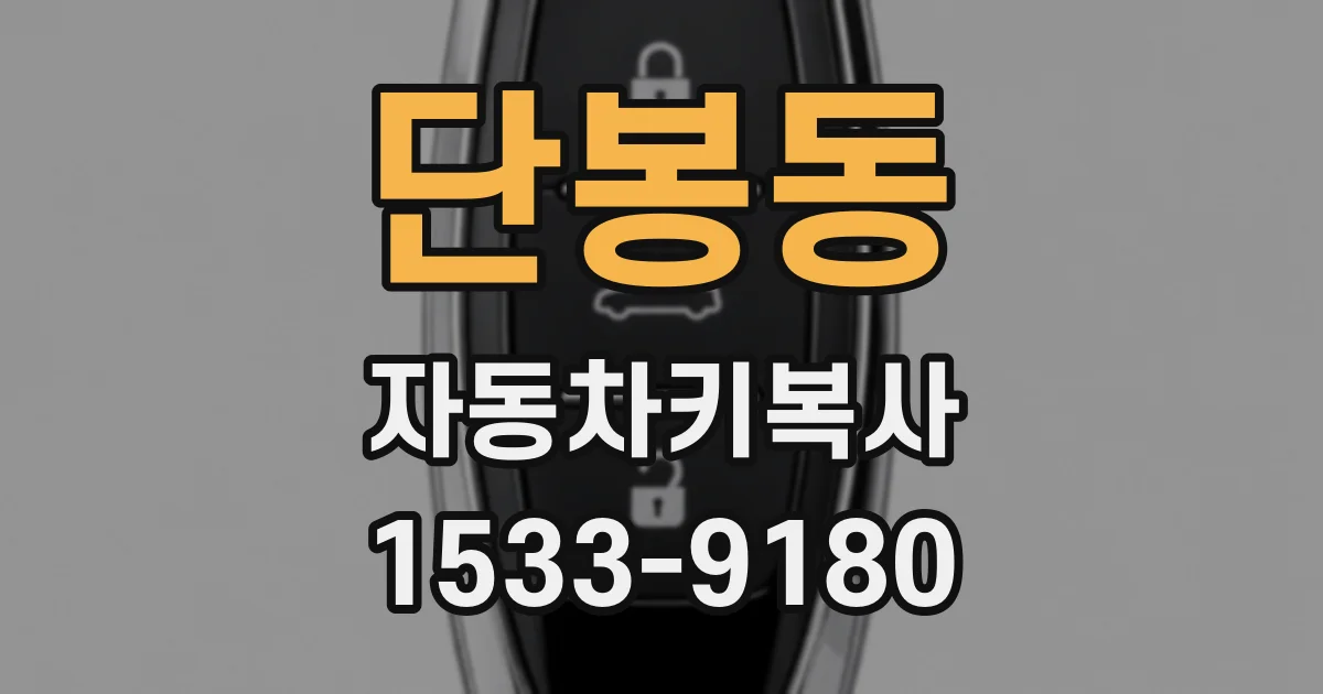단봉동 자동차키복사
