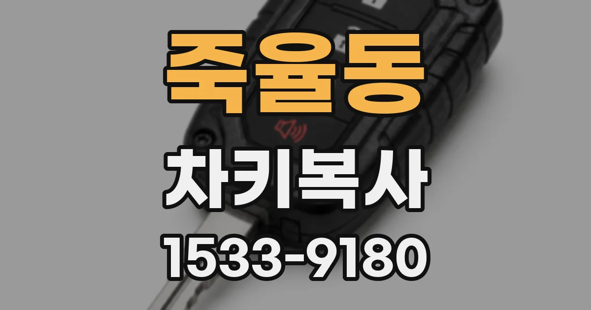 죽율동 차키복사