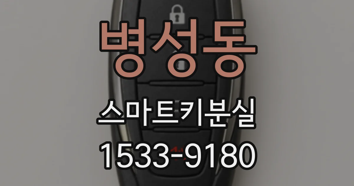 병성동 스마트키분실