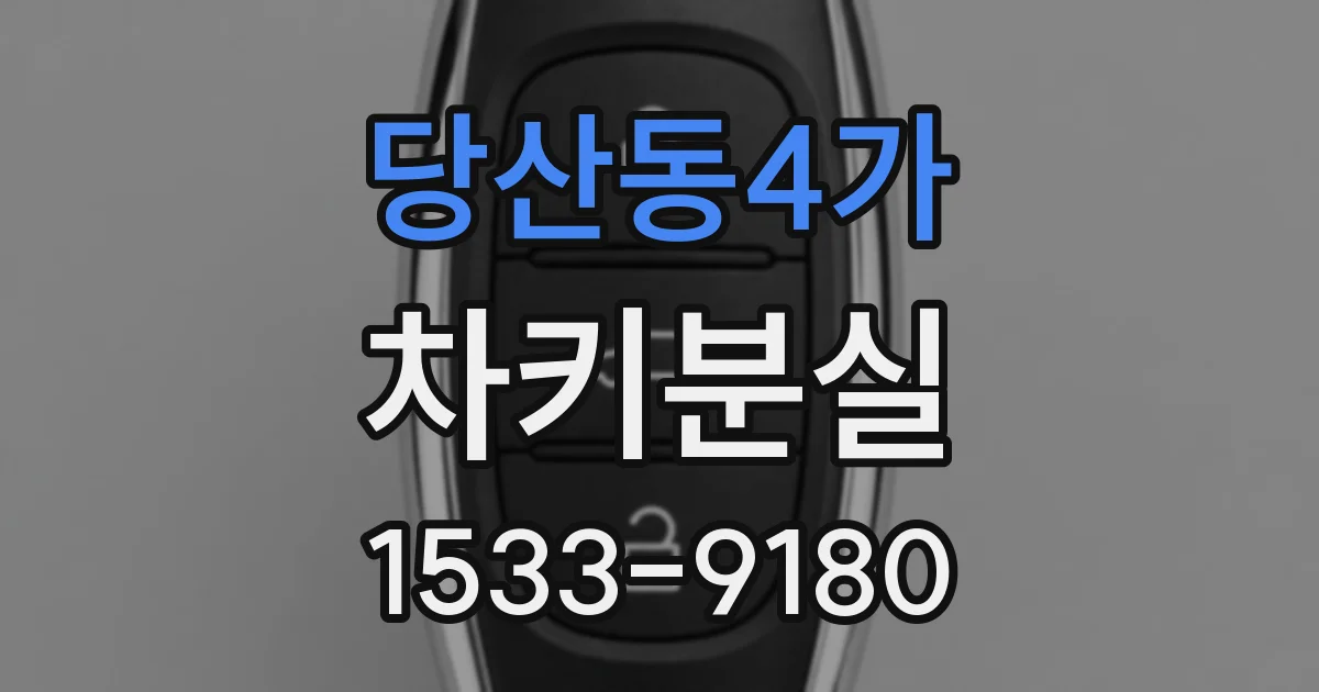 당산동4가 차키분실
