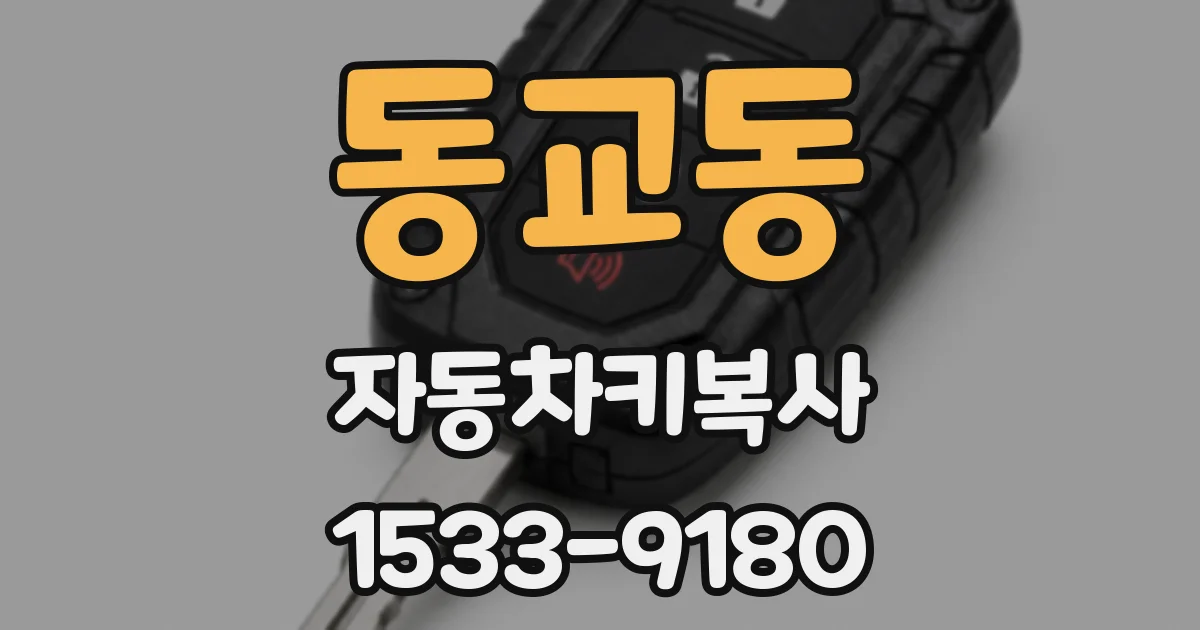 동교동 자동차키복사