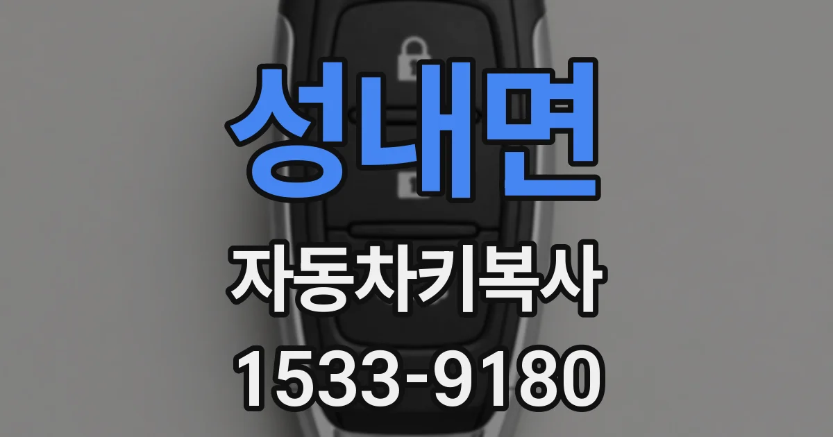 성내면 자동차키복사